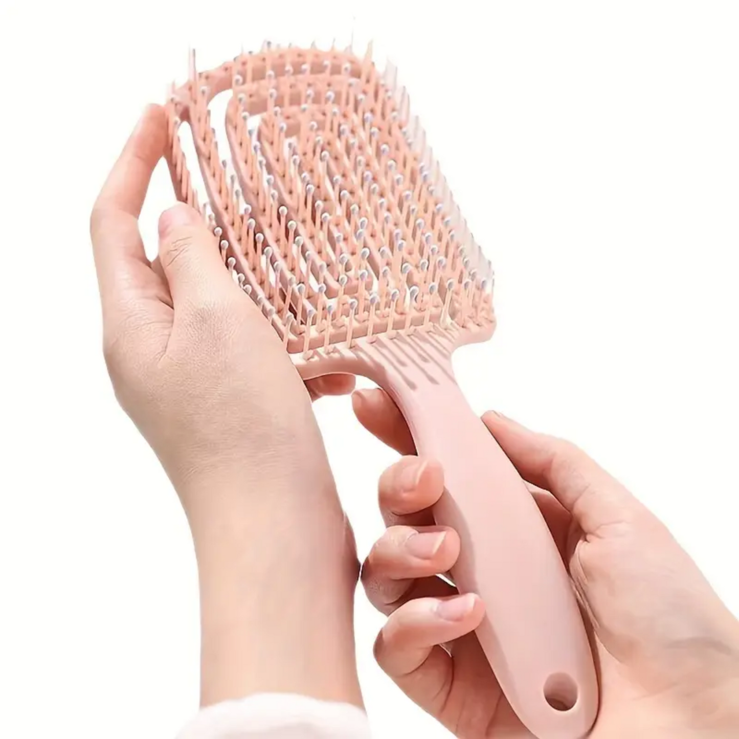 2 x Detangling Hair Brush Tangle Free Hair - Two Brushes, Zero Knots! Free P&P