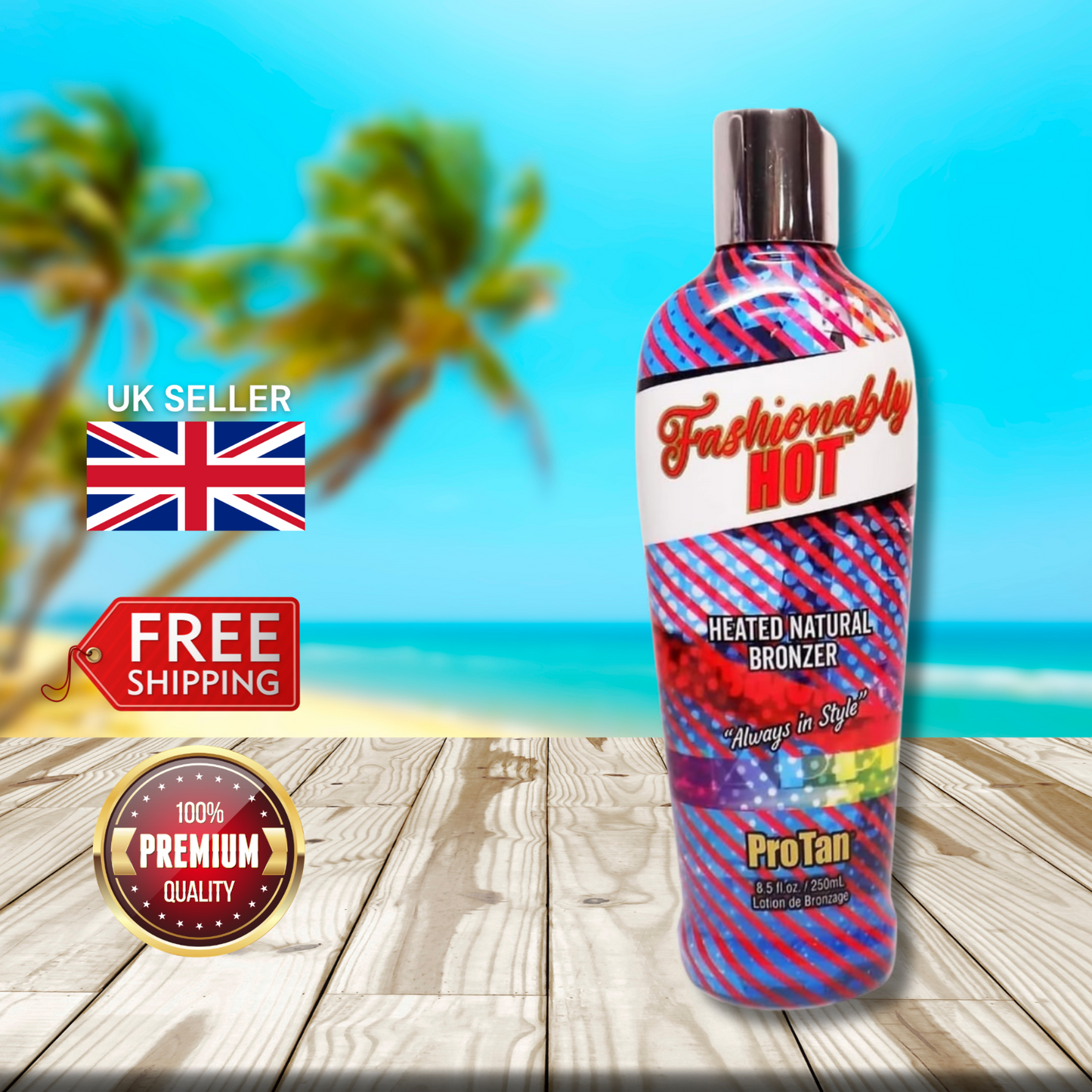 Pro Tan Fashionably Hot Heated Natural Bronzer 250ml - Turn Up The Tan!