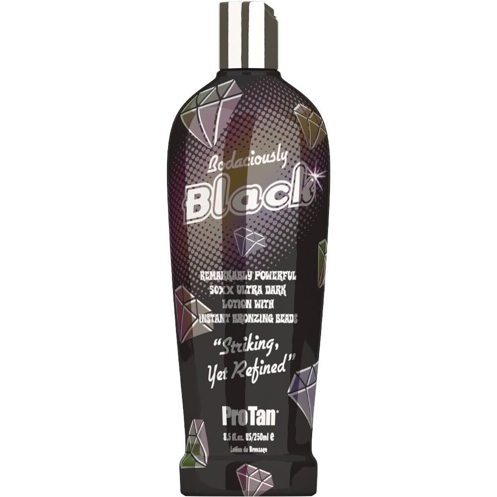 Pro Tan Bodaciously Black 50XX Ultra Dark Lotion + Instant Bronzing Beads 250ml