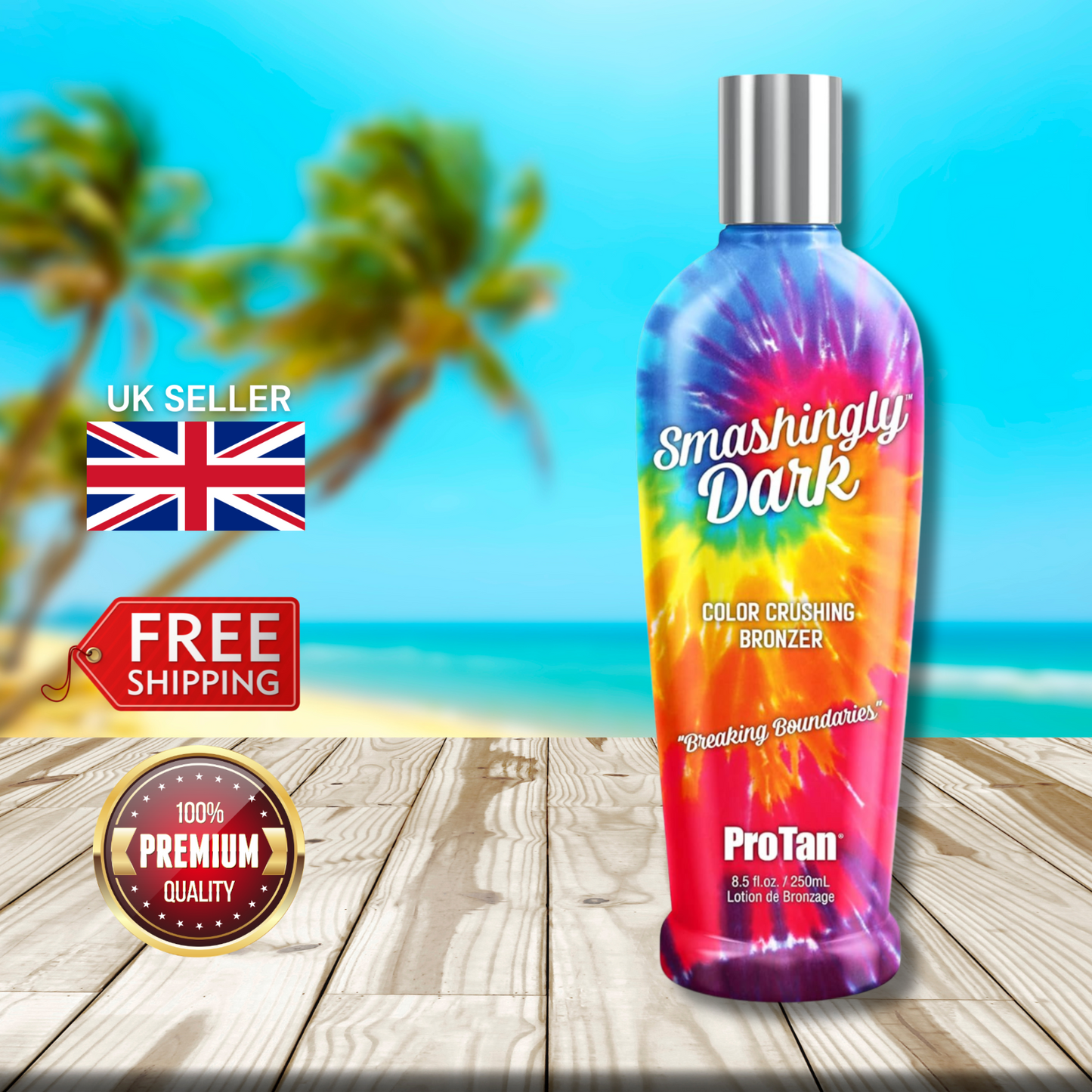 Pro Tan Smashingly Dark Colour Crushing Bronzer 250ml - Bronzed Beauty!