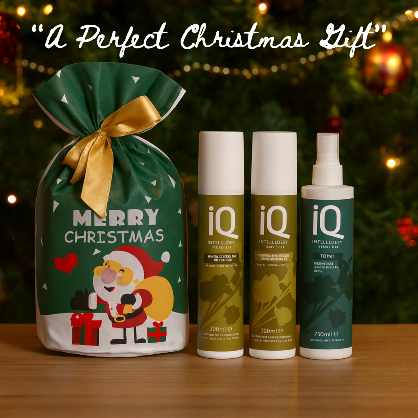 IQ Intense Moisture Shampoo & Conditioner + 10 in 1 Spray + Christmas Bag 🎁