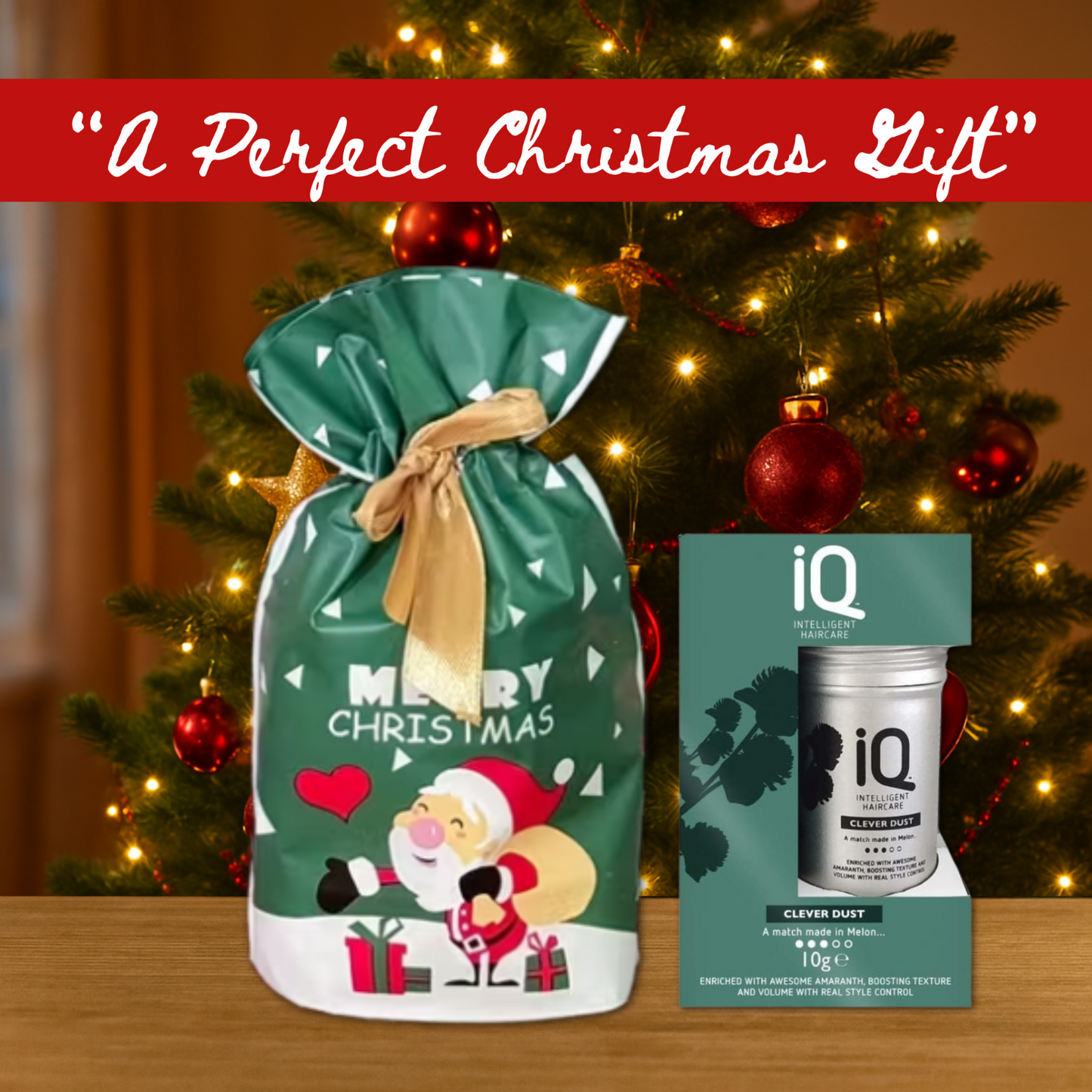 IQ Intelligent Haircare Hair Clever Dust 10g + Christmas Gift Bag π