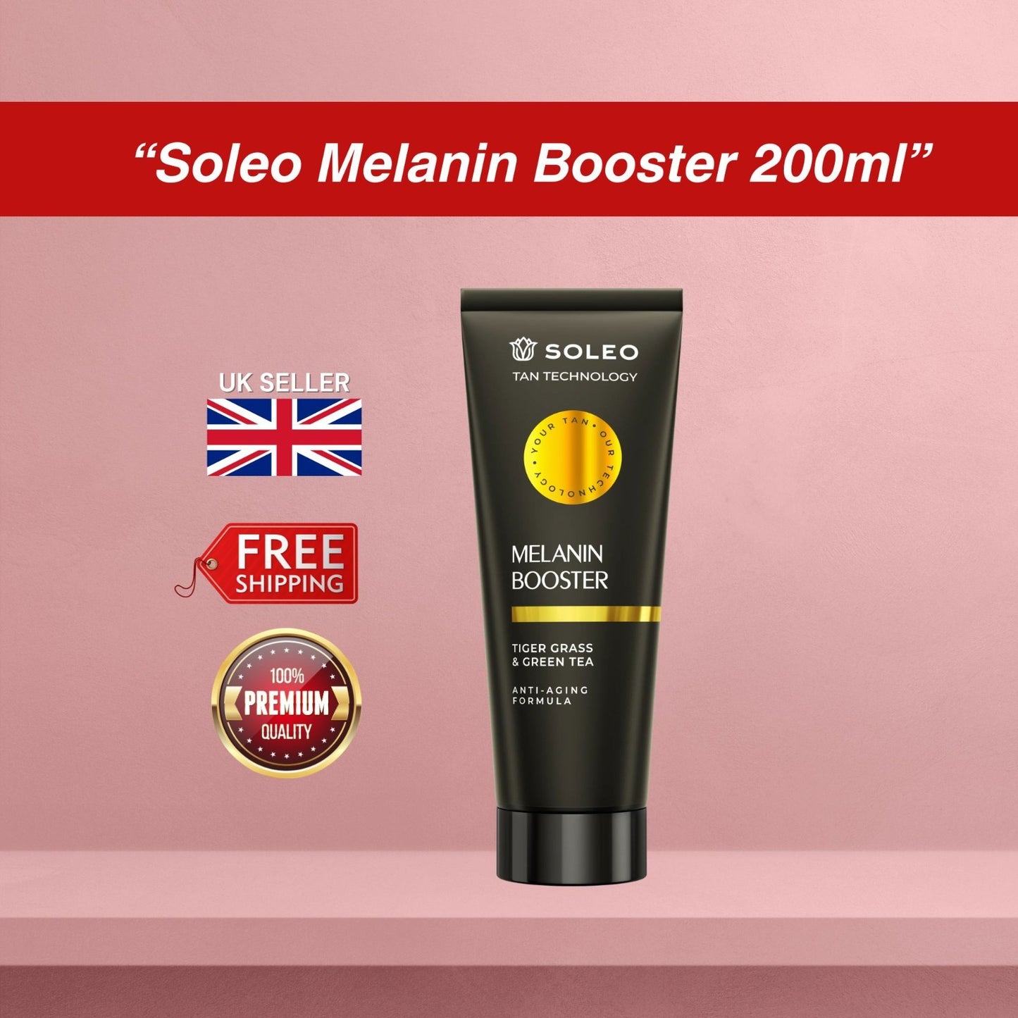 Soleo Melanin Booster Sunbed Accelerator 200ml