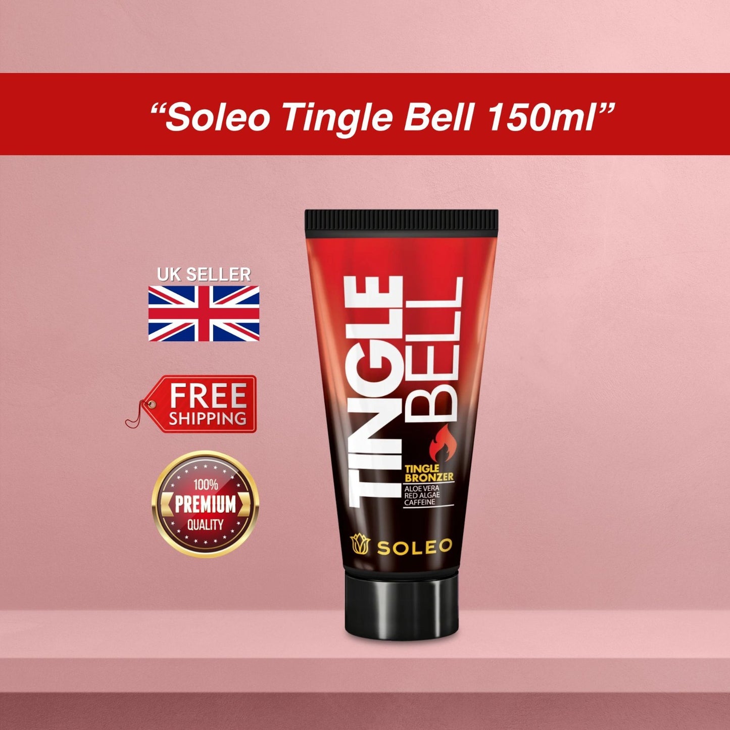 Soleo Tingle Bell Sunbed Tingle Bronzer Lotion 150ml