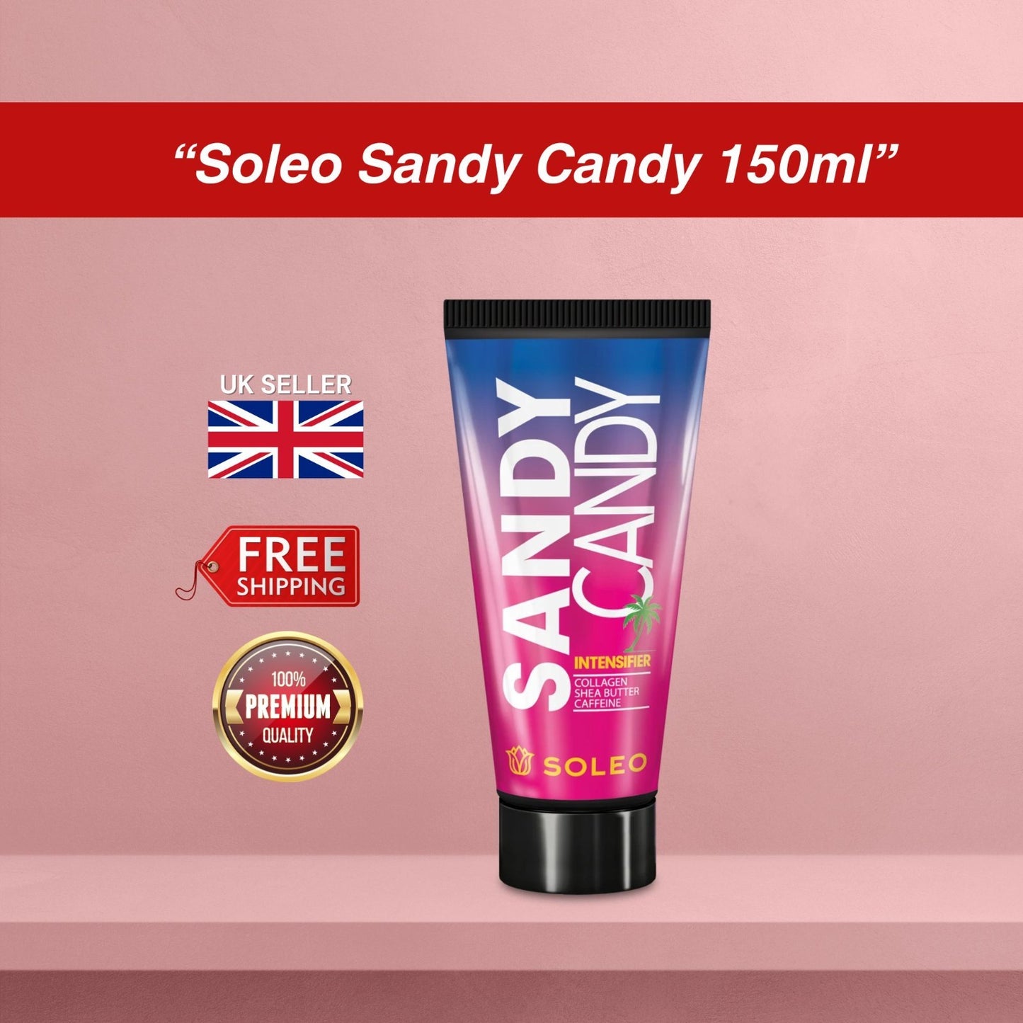 Soleo Sandy Candy Sunbed Bronzer Lotion 150ml