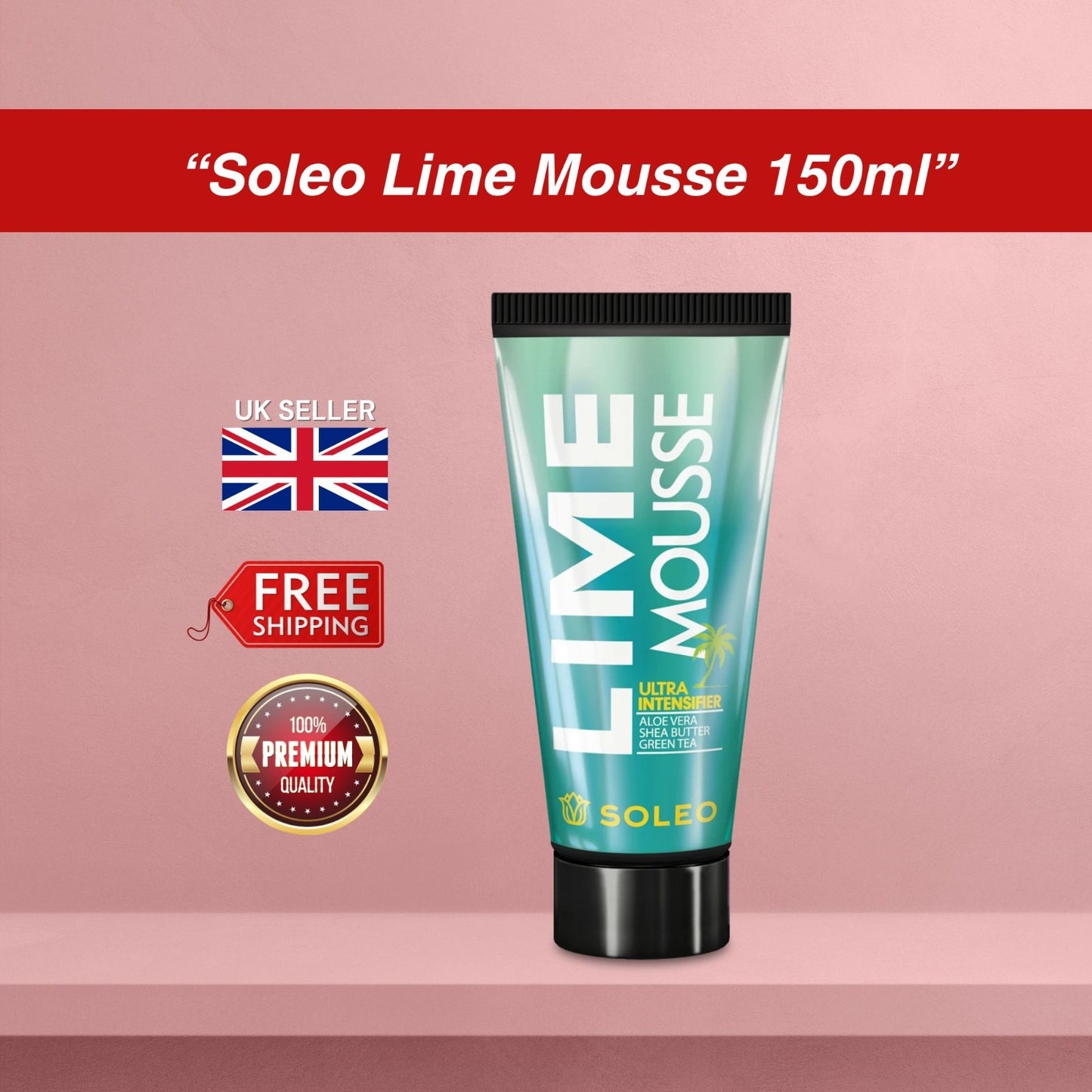 Soleo Lime Mousse Sunbed Bronzer Lotion 150ml