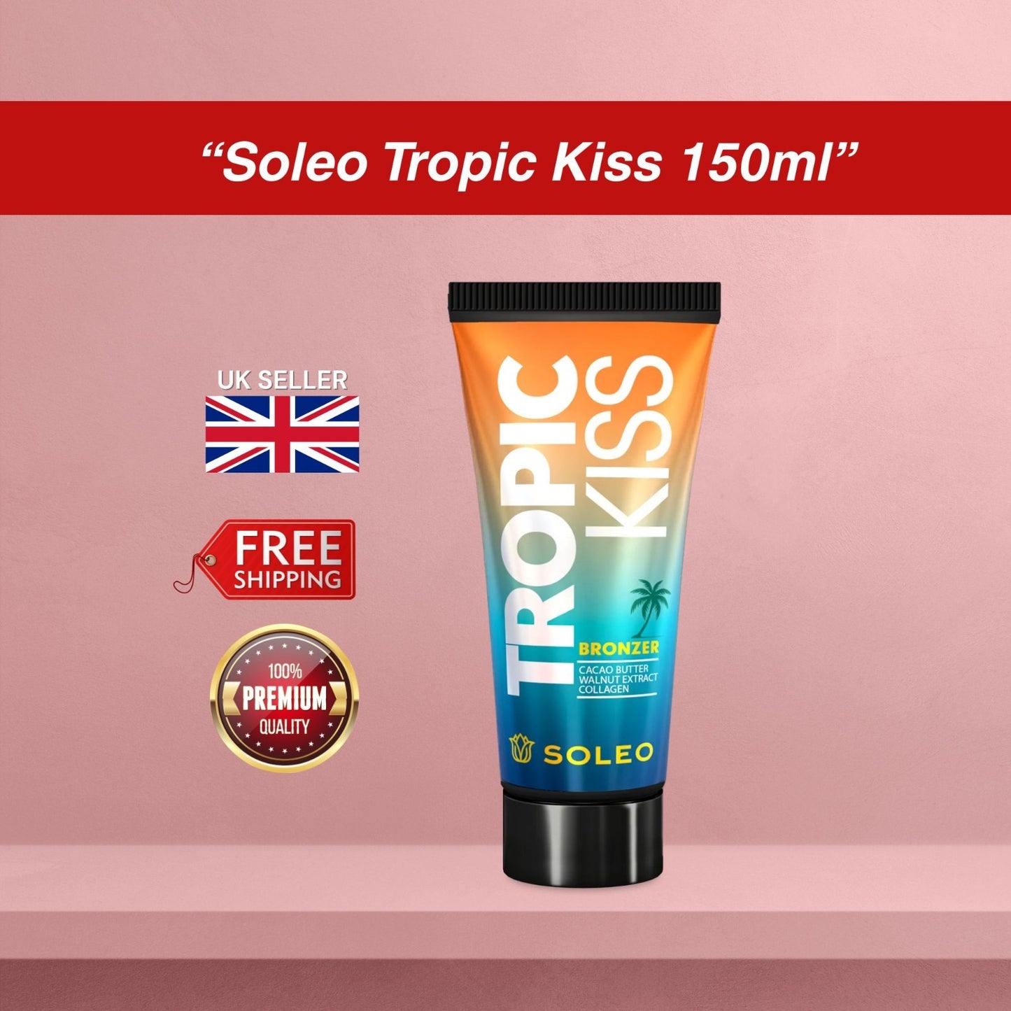 Soleo Tropic Kiss Sunbed Bronzer Lotion 150ml