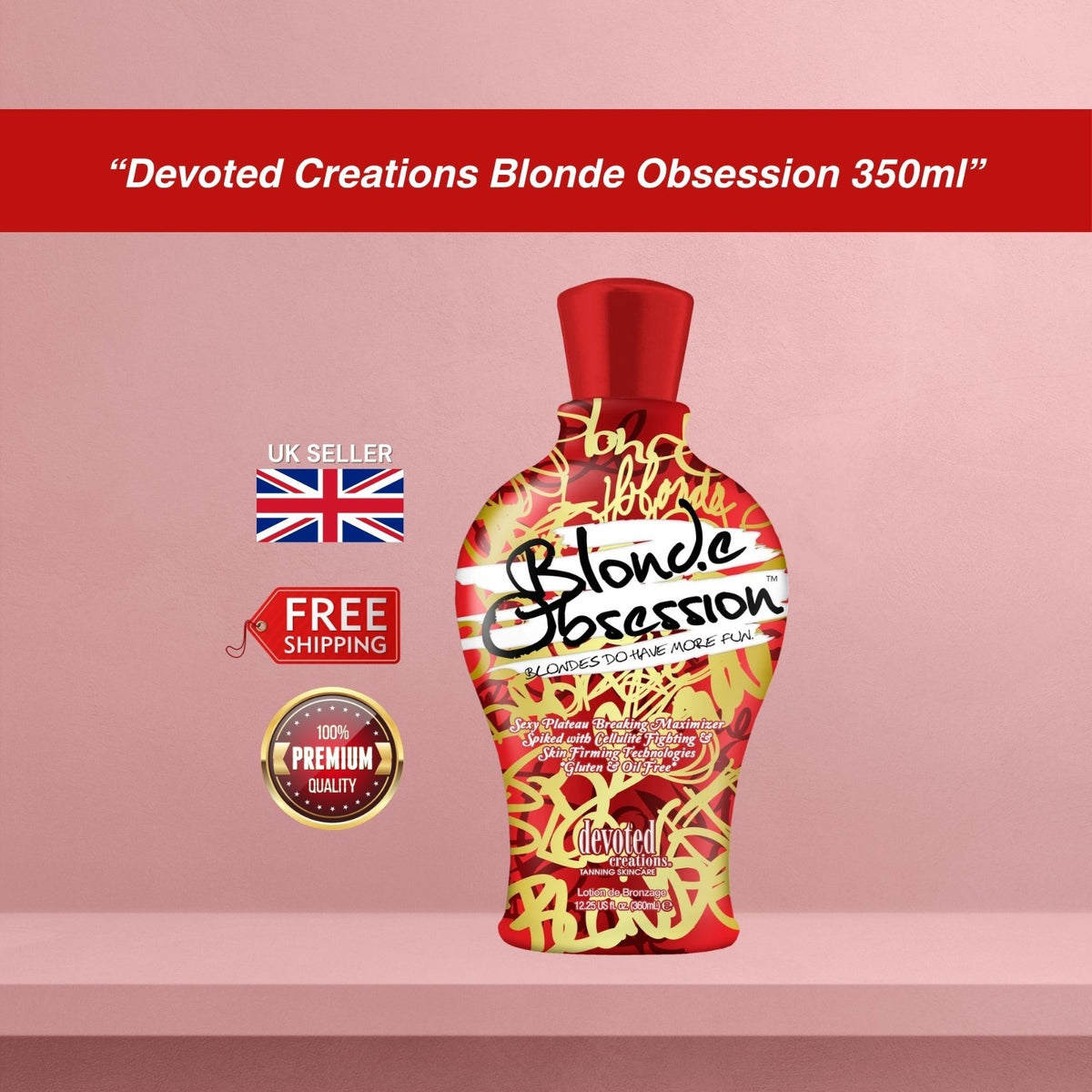 Devoted Creations Blonde Obsession 350ml Tanning Accelerator Intensifier Lotion