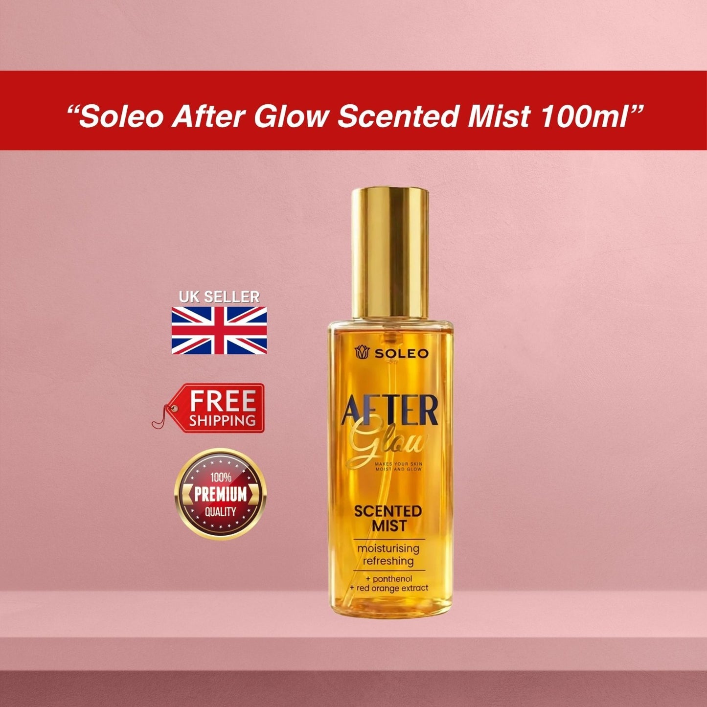 Soleo After Glow Moisturising Mist Spray 100ml
