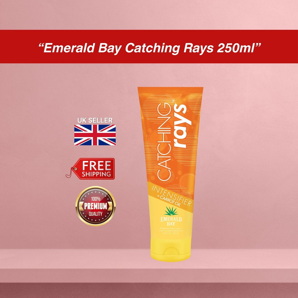 Emerald Bay Catching Rays Intensifier Carrot Oil Sunbed Tanning Lotion 250ml