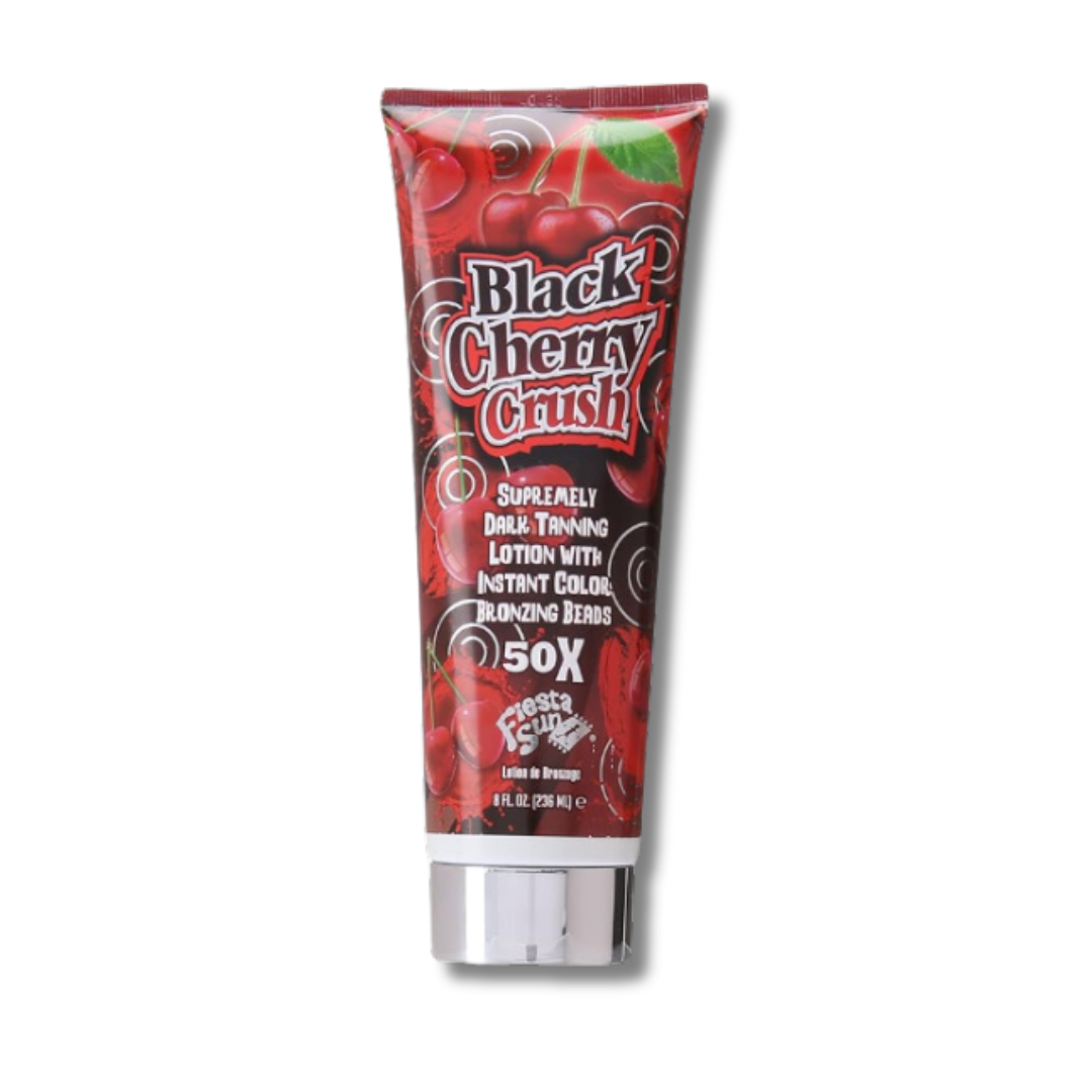 Fiesta Sun Black Cherry Crush Dark Supremely Dark Tanning Lotion with  Bronzing Beads 236 ml