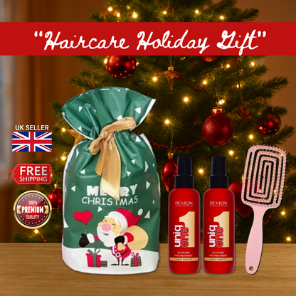 2x Revlon Uniq One Hair Treatment 150ml with Hair Brush + Christmas Gift Bag 🎁