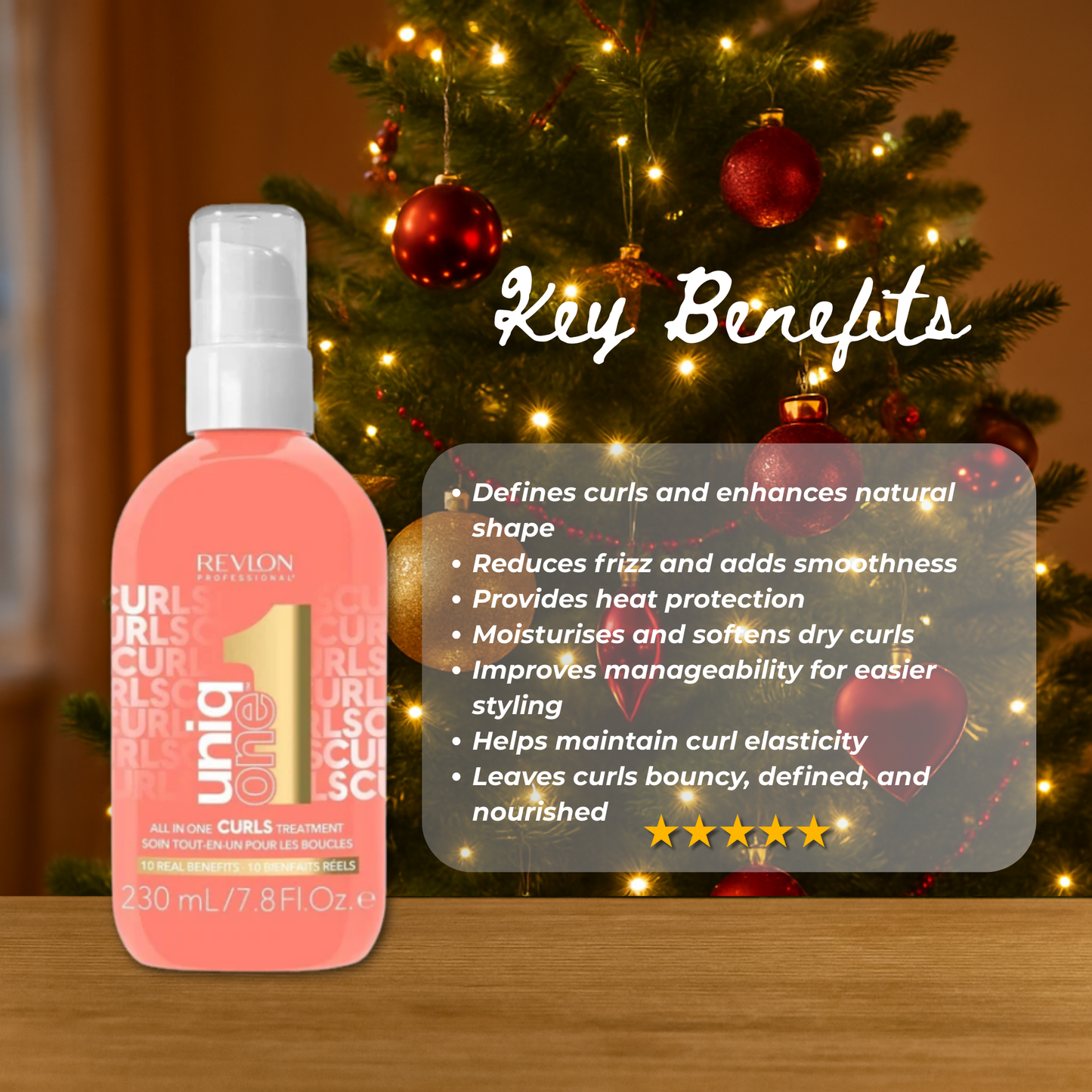 Revlon Uniq One Curls Treatment 230ml + Christmas Gift Bag 🎁