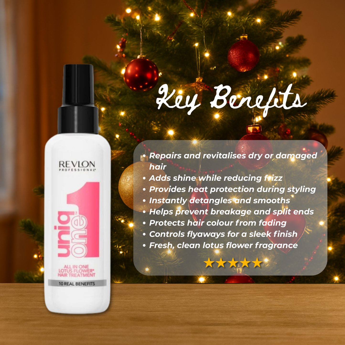 2x Revlon Uniq One Lotus Flower 150ml with Hair Brush + Christmas Gift Bag 🎁