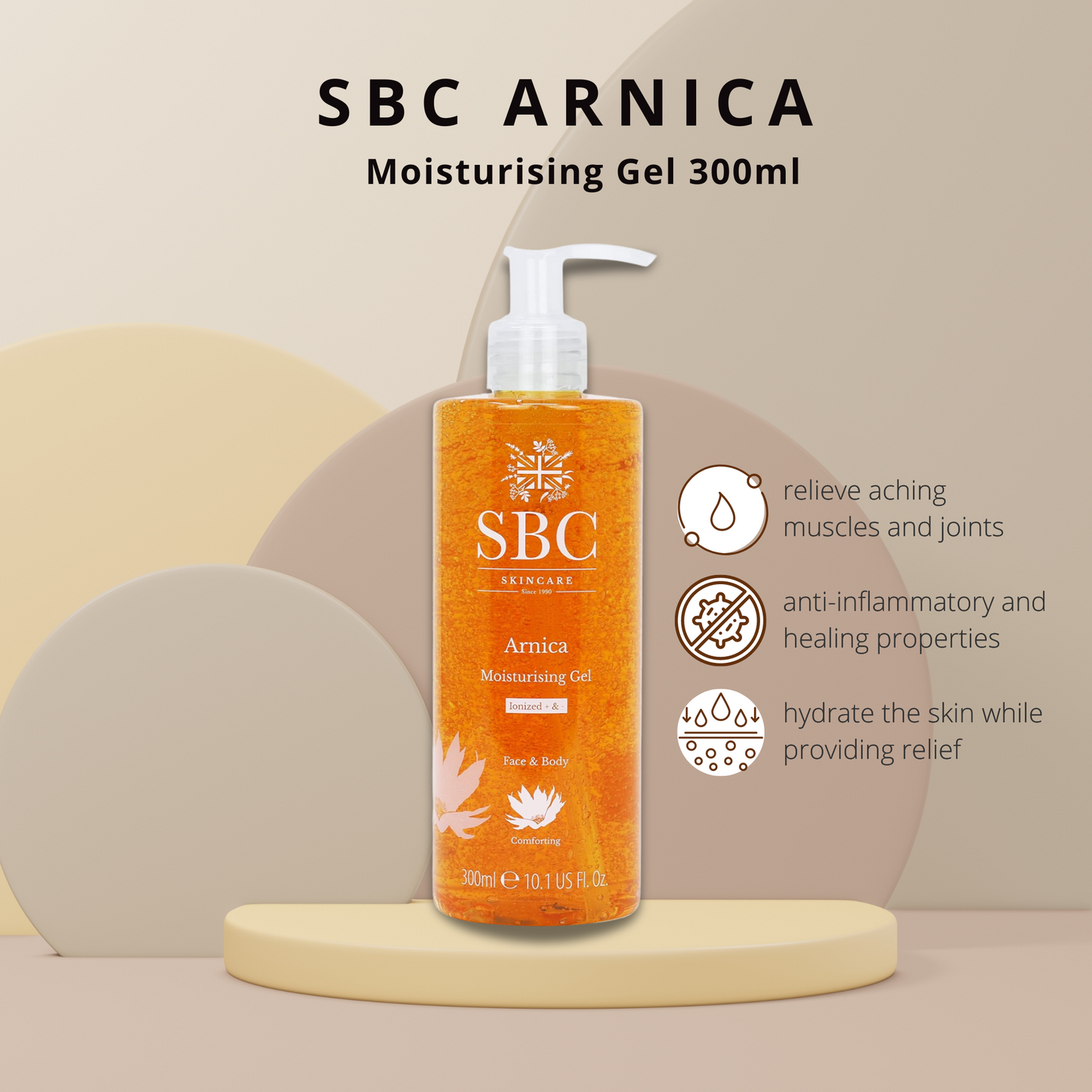 SBC Hydra-Collagen Moisturising Gel & Arnica Moisturising Gel 300ml