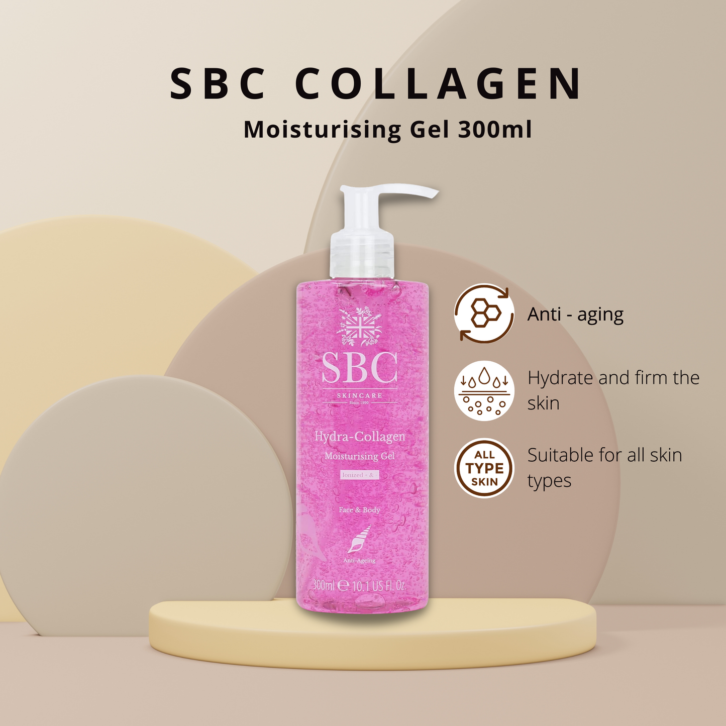 SBC Hydra-Collagen Moisturising Gel & Arnica Moisturising Gel 300ml