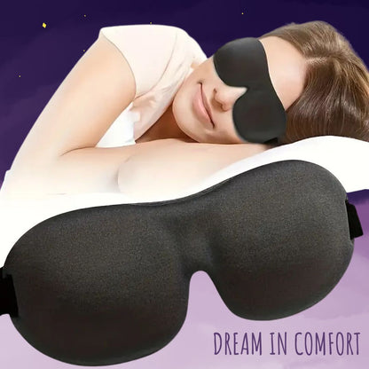 DEEP SLEEP DUO - Blackout Sleep Eye Mask (2x) and Foam Earplugs (2pairs) Bundle