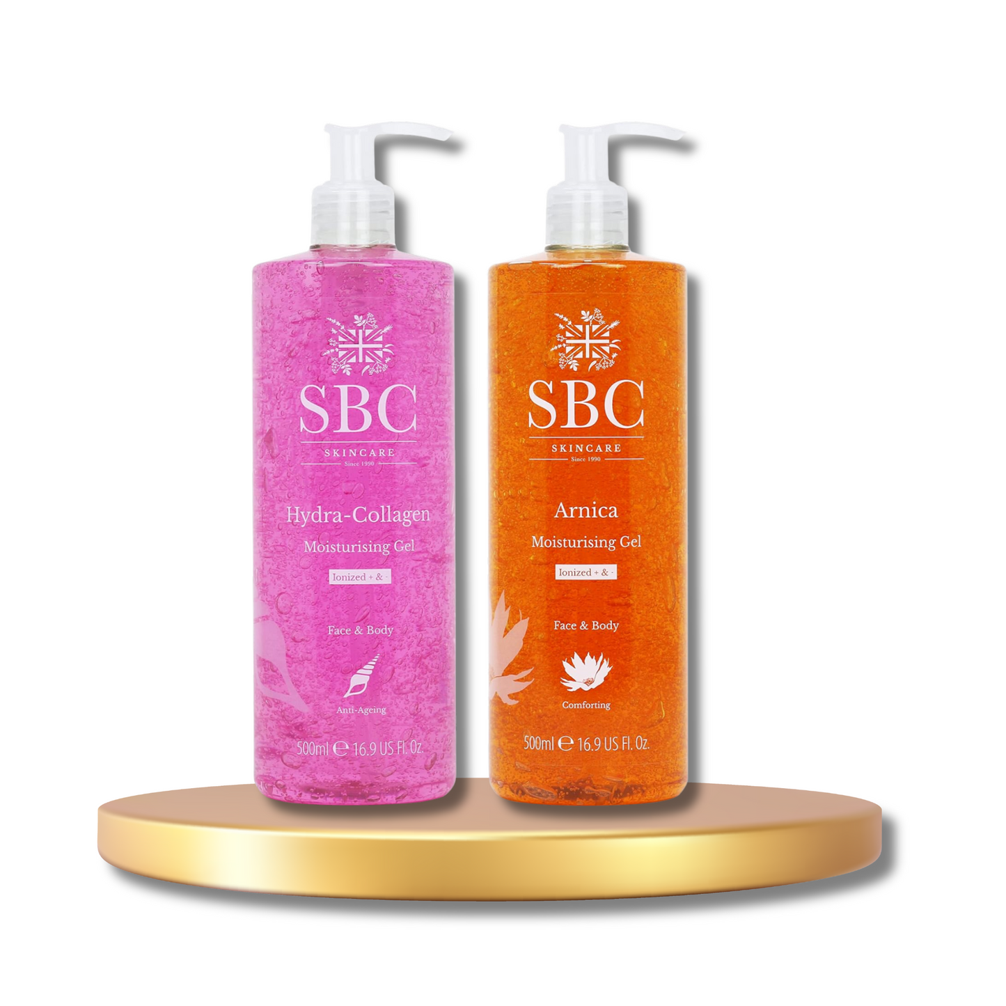 SBC Hydra-Collagen Moisturising Gel & Arnica Moisturising Gel 500ml