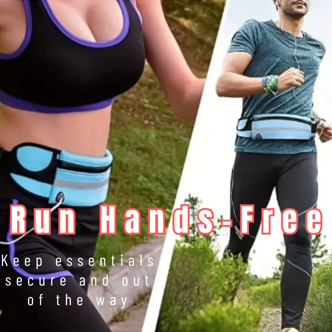 COZY RUNNER'S BUNDLE - Running Belt Bag and Fleece Ear Warmers Bundle