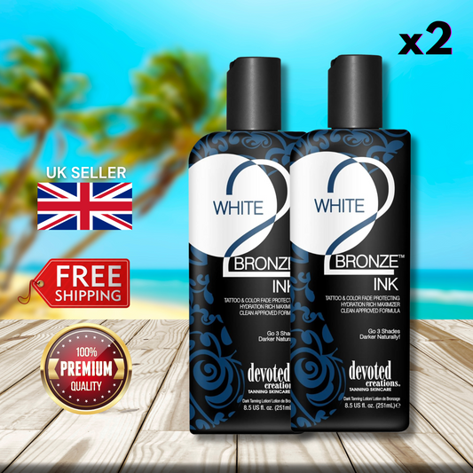 Devoted Creations White 2 Bronze Ink 251ml - Go 3 Shades Darker Naturally!