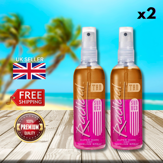 Radical Tan Super Dark Hot Tingling Spray 165ml - Hot Tan Alert!