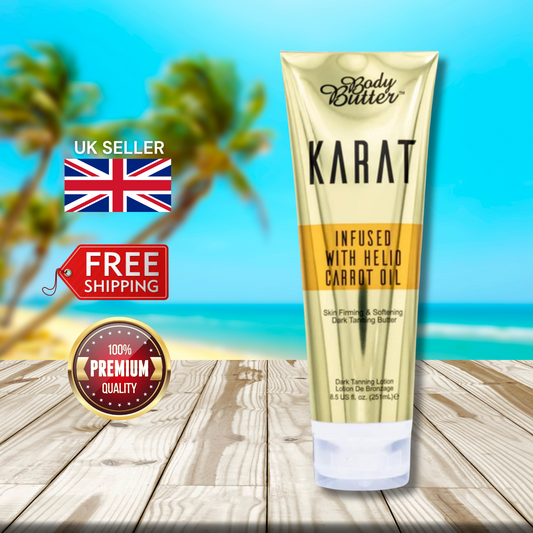 Body Butter Karat Infused with Helio Carrot Oil 251ml - Tan and Nourish!