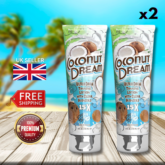 2 x Fiesta Sun Coconut Dream 236ml - Ultra Dark Tanning Lotion