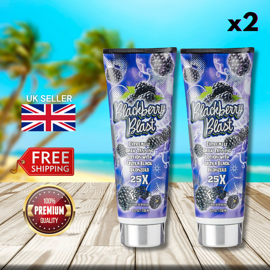 2 x Fiesta Sun Blackberry Blast 236ml - Extremely Dark Tanning Lotion!