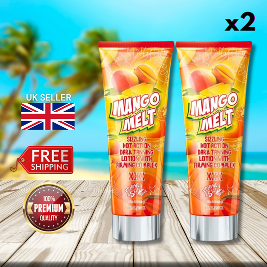 2 x Fiesta Sun Mango Melt Tanning Lotion 236ml -Sizzling Hot Tanning Lotion!