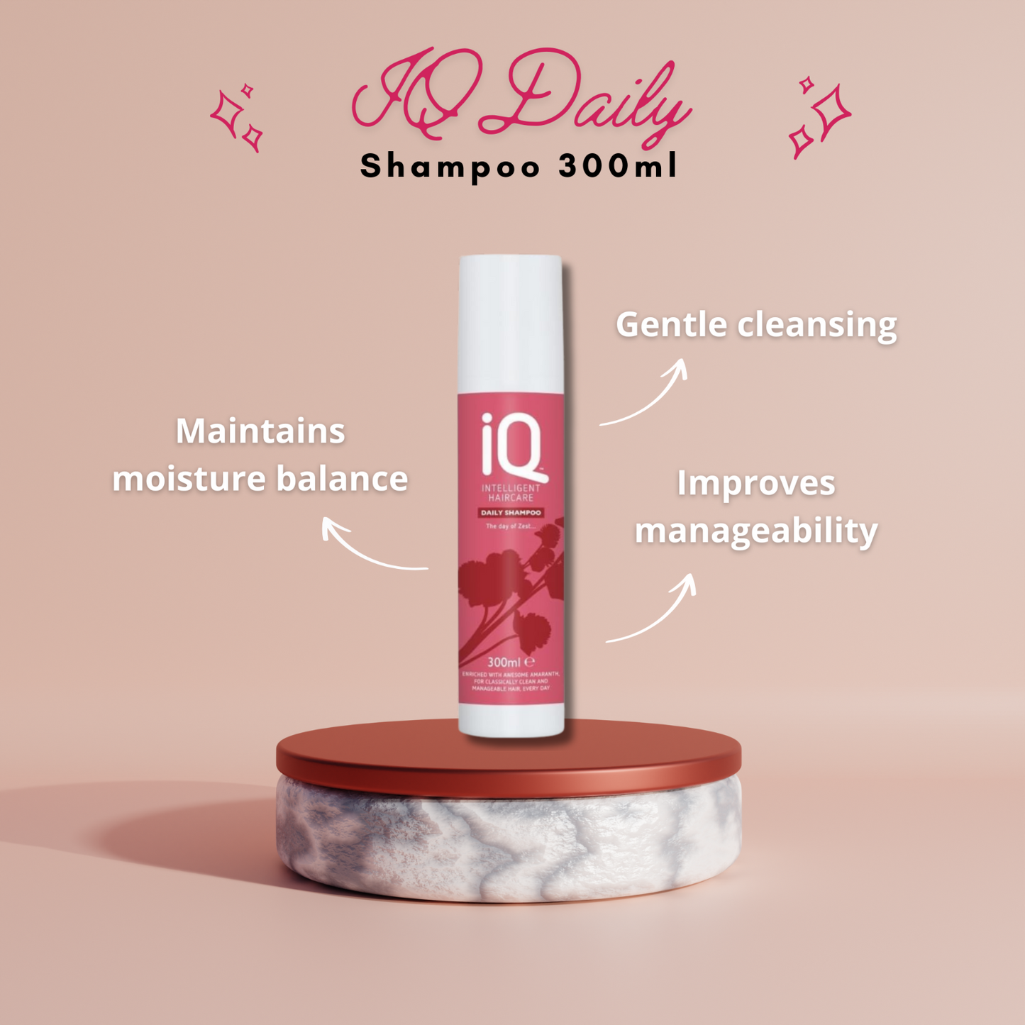 IQ Daily Shampoo & Conditioner 300ml and 10 in 1 Spray 250ml with Christmas Gift Bag Holiday Set🎁