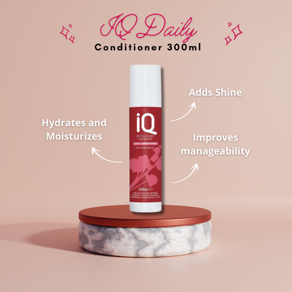 IQ Daily Shampoo & Conditioner 300ml and 10 in 1 Spray 250ml with Christmas Gift Bag Holiday Set🎁