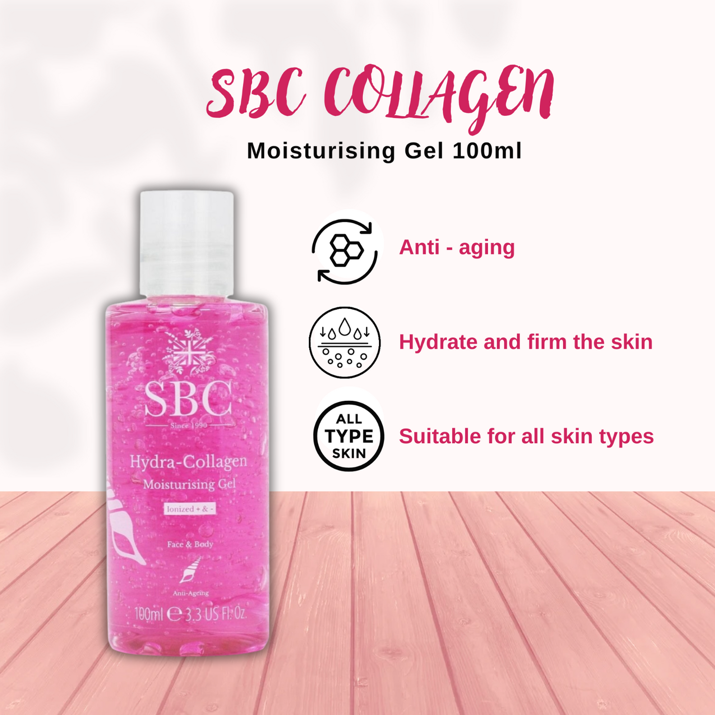 SBC Hydra Collagen Gel 1000ml & 100ml + Christmas Gift Bag Skincare Set 🎁