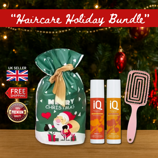 IQ Volume Shampoo & Conditioner 300ml with Hair Brush + Christmas Gift Bag 🎁