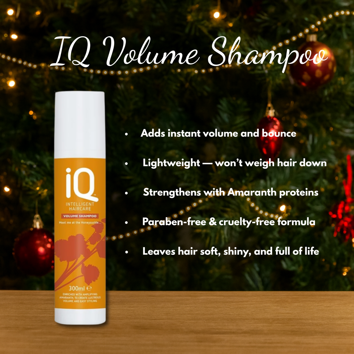 IQ Volume Shampoo & Conditioner 300ml with Hair Brush + Christmas Gift Bag 🎁