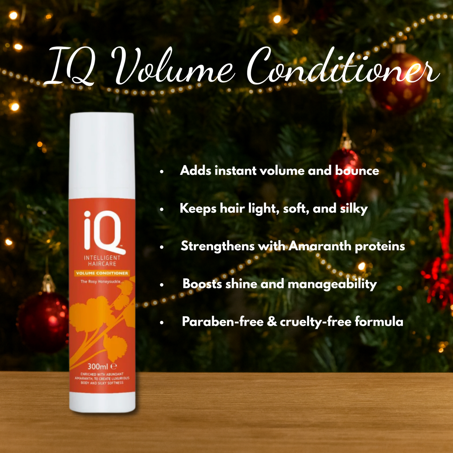 IQ Volume Shampoo & Conditioner 300ml with Hair Brush + Christmas Gift Bag 🎁
