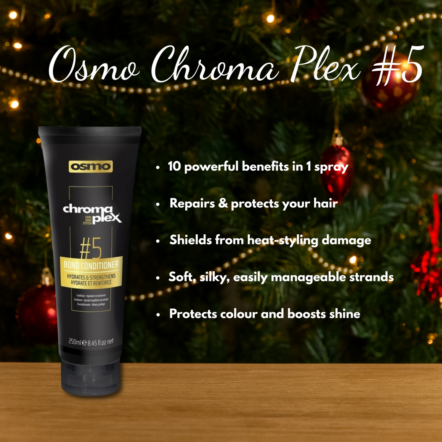 Osmo Chromaplex #4 Shampoo & #5 Conditioner + Brush + Christmas Gift Bag 🎁