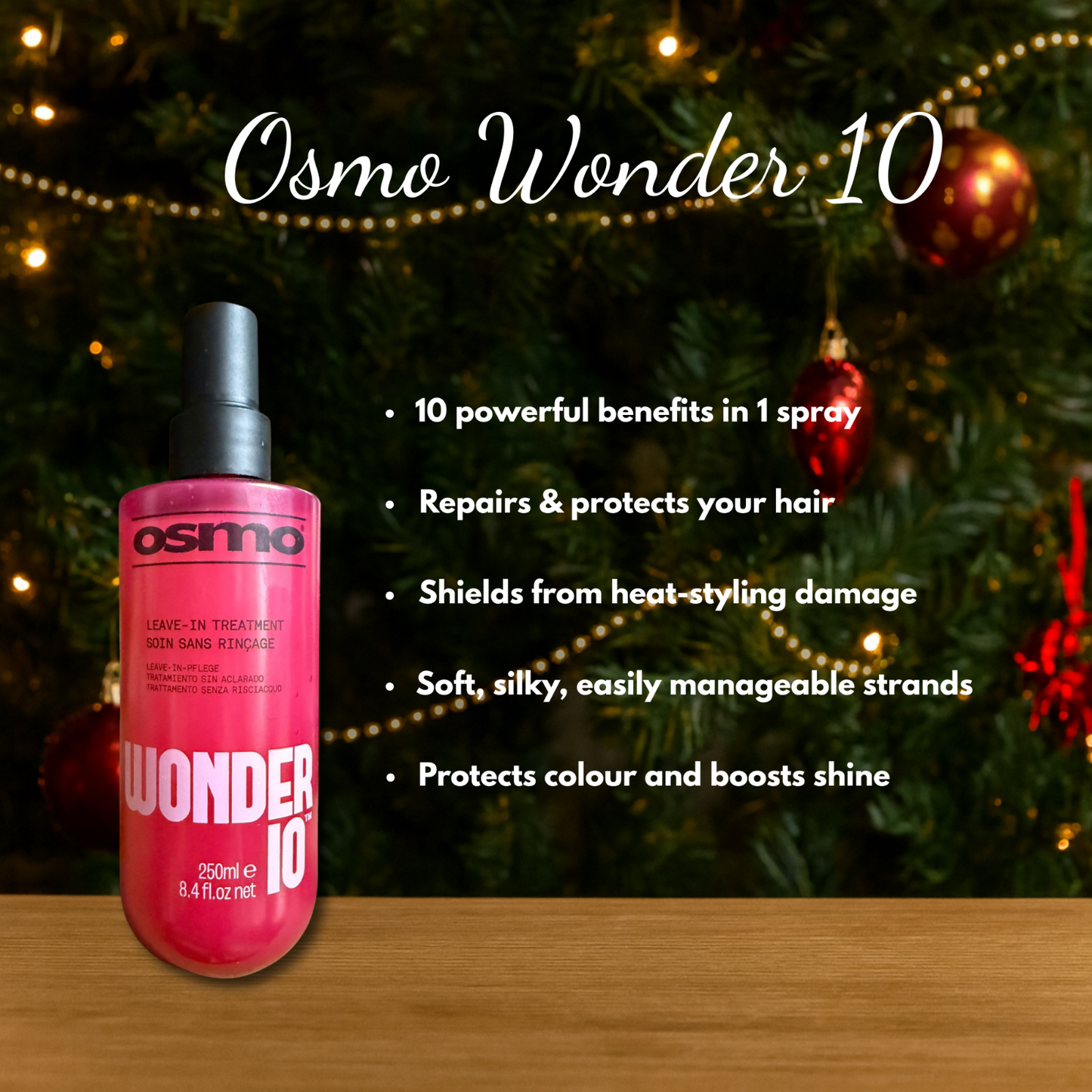 2 x Osmo Wonder 10 250ml with Hair Brush + Christmas Gift Bag Haircare Set🎁