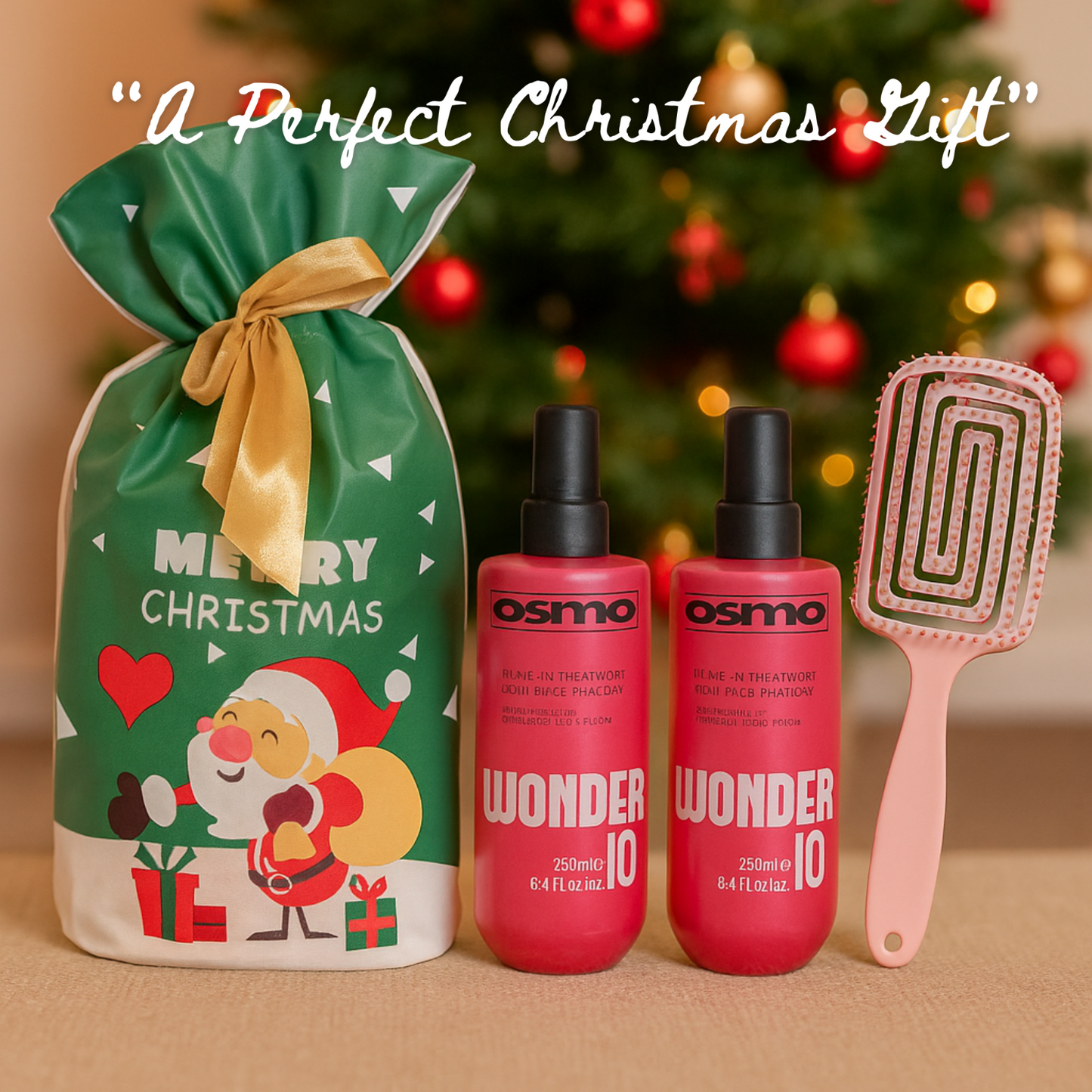 2 x Osmo Wonder 10 250ml with Hair Brush + Christmas Gift Bag Haircare Set🎁