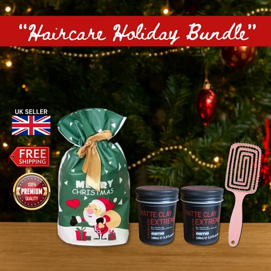 2 x Osmo Matte Clay Extreme 100ml with Hair Brush + Christmas Gift Bag Set🎁
