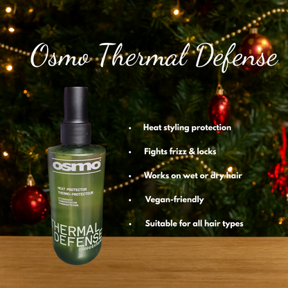 2 x Osmo Thermal Defense 250ml with Hair Brush + Christmas Gift Bag Set 🎁
