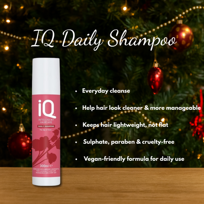 IQ Daily Shampoo & Conditioner with Hair Serum + Christmas Gift Bag 🎁