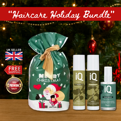 IQ Intense Moisture Shampoo & Conditioner + Hair Serum + Christmas Gift Bag 🎁