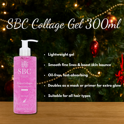 SBC Hydra-Collagen & Arnica Moisturising Gel 300ml + Christmas Gift Bag Set 🎁