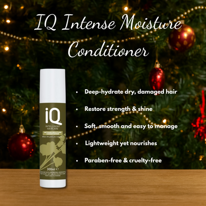 IQ Intense Moisture Shampoo & Conditioner + Hair Serum + Christmas Gift Bag 🎁