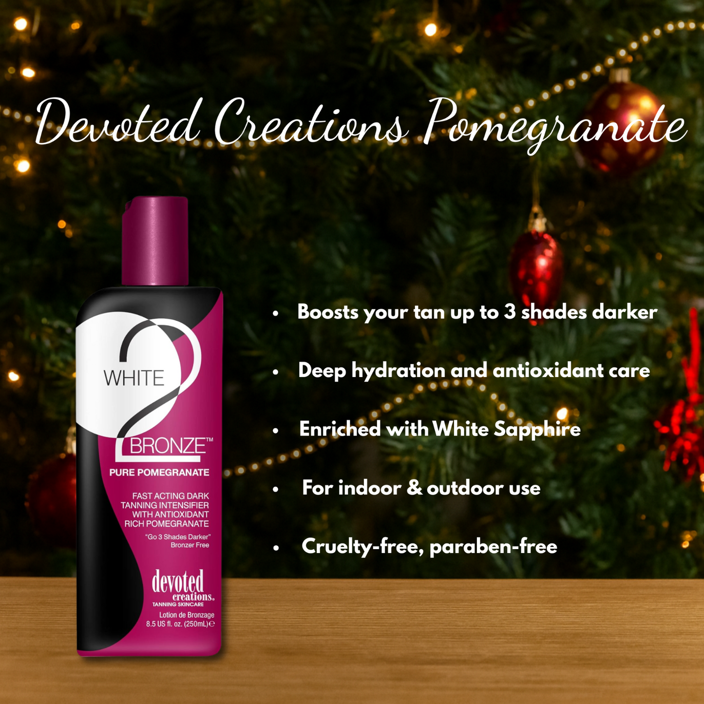 2 x Devoted Creations White 2 Bronze Pomegranate + Goggles + Christmas Gift Bag