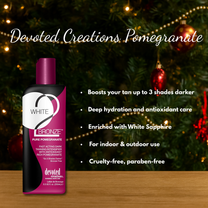 2 x Devoted Creations White 2 Bronze Pomegranate + Goggles + Christmas Gift Bag