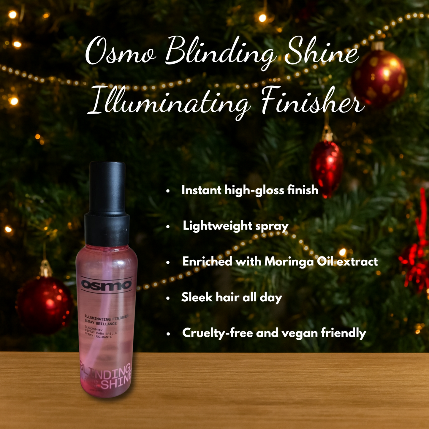 2 x Osmo Blinding Shine Finisher 125ml with Hair Brush + Christmas Gift Bag 🎁