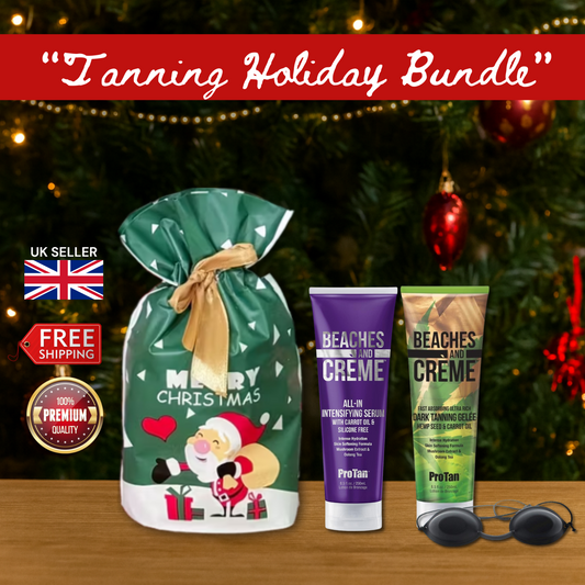 Pro Tan Beaches & Crème Serum & Gelee + Goggles + Christmas Gift Bag 🎁