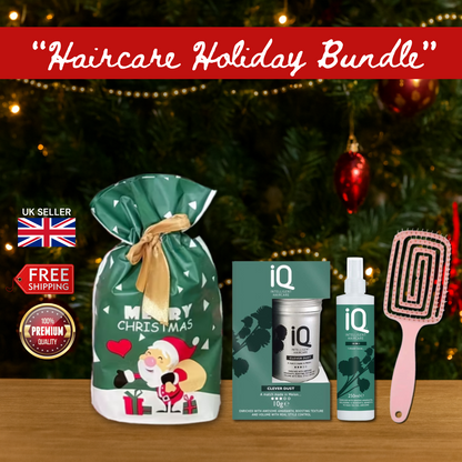 IQ 10 in 1 Spray 250ml & Clever Dust 10g + Hair Brush + Christmas Gift Bag 🎁