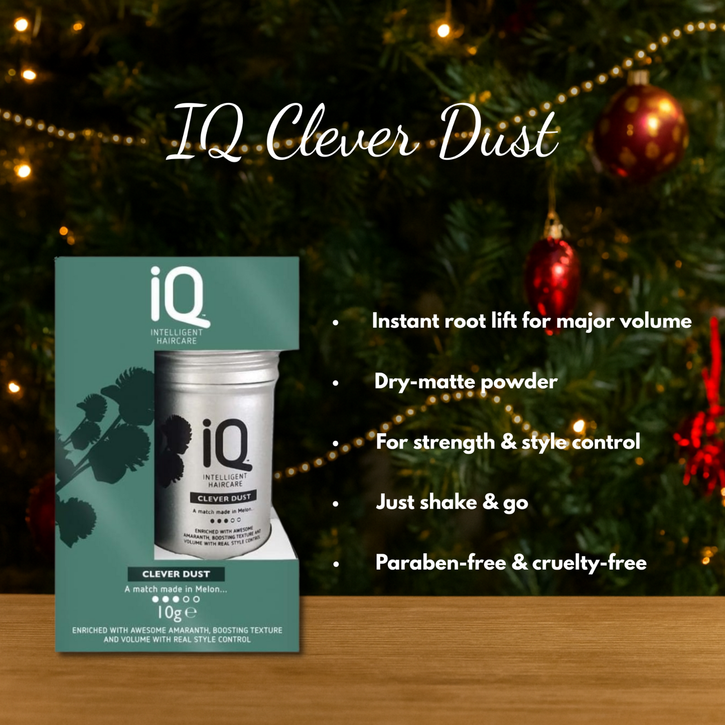 IQ 10 in 1 Spray 250ml & Clever Dust 10g + Hair Brush + Christmas Gift Bag 🎁
